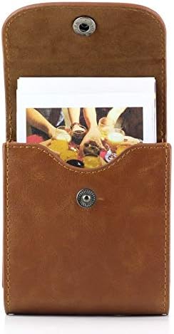 WOGOZAN Photo Pouch Album for Fujifilm Instax Square SQ1 SQ20 SQ10 SQ6 SP-3 Instant Camera Film Mini 3 Inch Film Accessories Case Bag with Soft PU Leather Material (Brown)