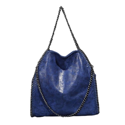 Sac pliable bleu en chaîne pour femme fini les sacs trop petits