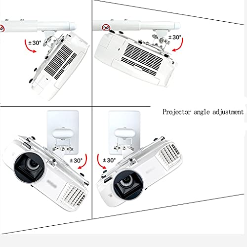 Projector Mount Projector Wall Bracket Telescopic Adjustment Claw Extension Adjustment Projector Hanger Bearing 22 Pounds Suitable for Office and Home Ceiling Mount with Tr(9.84-12.99in miniatura 7