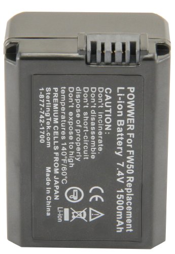 Stk Np-Fw50 Battery For Sony Alpha A6500 A5100 A7R Ii A6300 Ilce-6000L Ilce-6300 Nex-5 A7 A6000 A7Sii A3000 A7 Ii Ilce-6500 Nex-7 Dsc-Rx10 Iii Nex-6 #TOP3