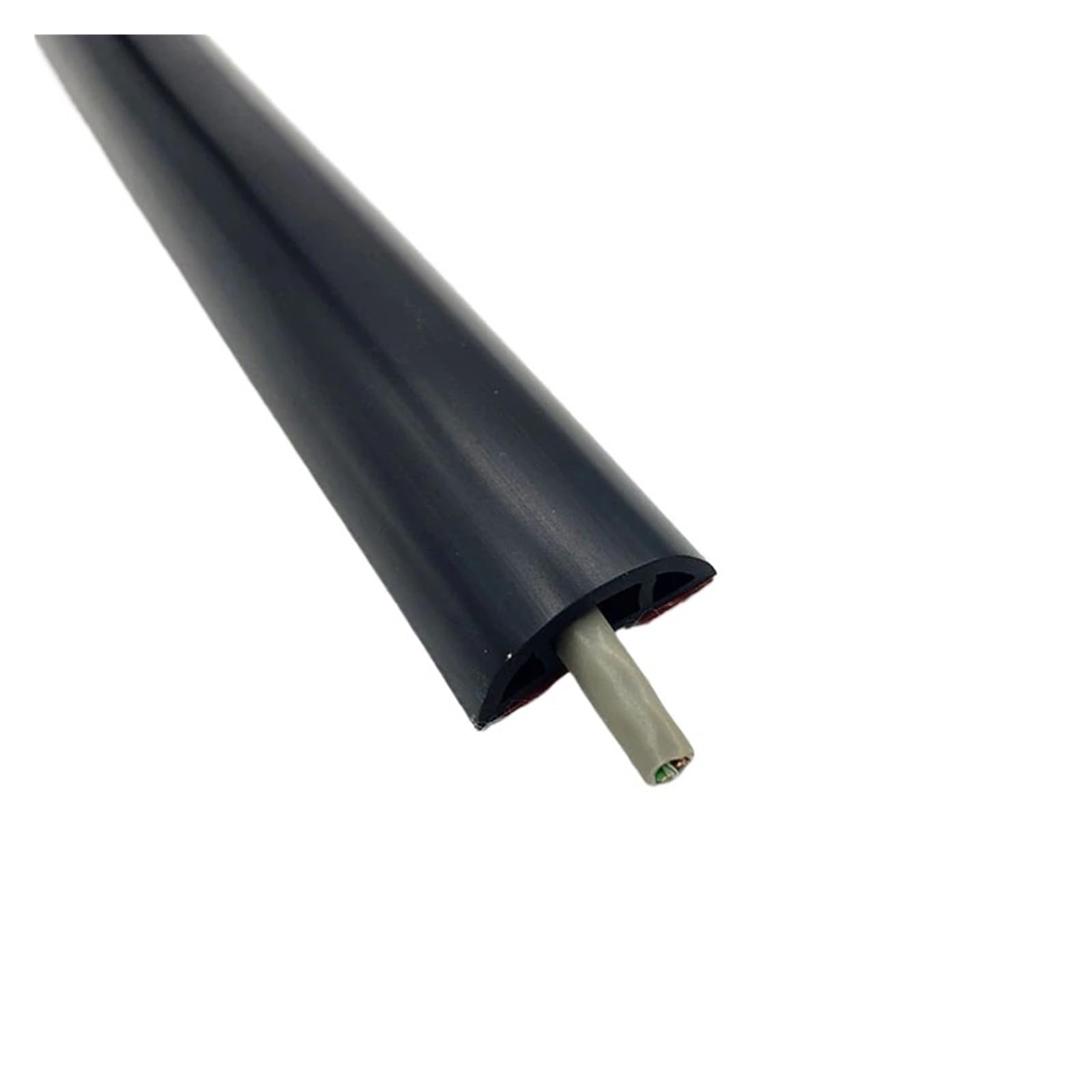 Passacavi Pavimento Copricavi a pavimento in PVC per Ufficio | Proteggi cavo autoadesivo Prolunga di alimentazione Canalina for cavi elettrici(30mm wide black)