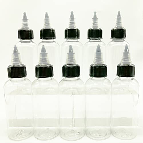10 Pack 60 Ml Bottiglia Squeeze Di Plastica Bottiglia Per Squeeze Con Tappi Bottiglia Squeeze Di Oliera Trasparente Condimento Dispenser Con Tappo A S