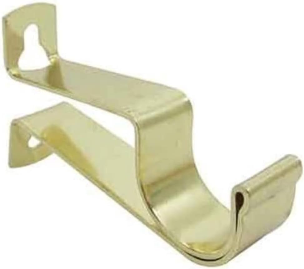 Graber 3/4-Inch Round Cafe Curtain Rod (84 to 120-Inches, Brass)