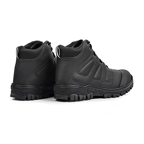 Bota Adventure Masculina Trilha Costurado Confortavel (41, Preto)