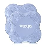 Fizyo Kniekissen Rutschfest – Kniepads für Yoga & Pilates, 2er Set Kniepolster mit Dämpfung für Gelenkschutz, Fitness & Gymnastik, Kniematte für Handgelenke und Ellenbogen, Blau 20x20 cm
