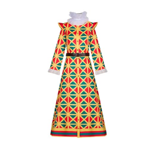 Robe Clown avec Collerette Géométrique Qianly pour Femmes