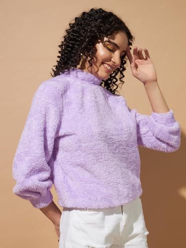 Image of THE DRY STATE Women's Fur Pull Over With High Neck
