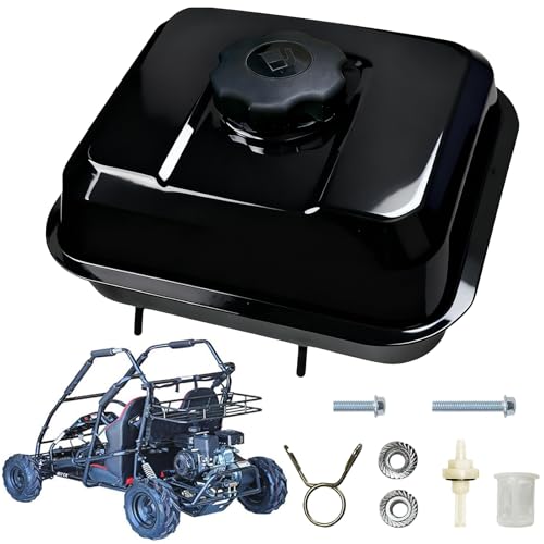 QYMOTO Go Kart Gas Fuel Tank with Thread on Cap