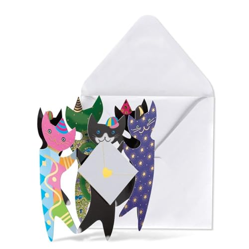 Carte de correspondance NIQUEA.D NBL-0027, illustration chats festifs