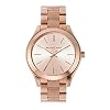 Michael Kors Slim Runway Three-Hand Rose Gold-Tone Stainless Steel Women’s Watch (Model: MK3513)