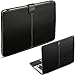 GMYLE Premium Quality Black PU Leather with Microfiber Clip on Sleeve Filp Cover Case for MacBook Air 13.3 (NPL003691)