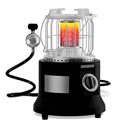 AKUSAKO Propane Camping Heater Indoor Propane Heater Gas Heater Camping Tent Heater for Ice Fishing Backpacking Hiking Hunting Survival Emergency (Black)