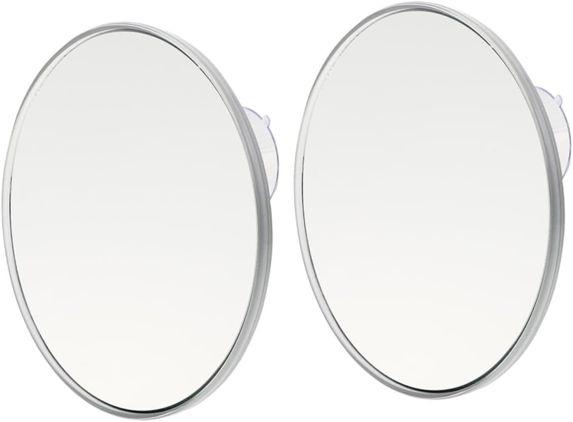Didiseaon 2Pcs Magnifying Suction Cup Makeup Mirror Clear Cosmetic Mirror with Strong Suction for Convenient Girl Vanity Use Portable for Precise Beauty