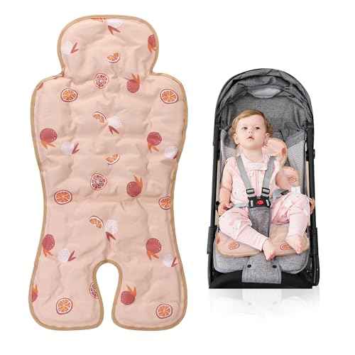 Miracle Baby Gel Car Seat Cooling Pad for Summer, 1 Pack Universal Baby Stroller Ice Cooler Mat, Cooling Seat Liner for Baby(Orange)