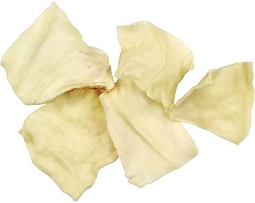 Rawhide Chips for Dogs Natural or Chicken Flavors - Bulk Packs Made in The USA!(50 Chips Natural)