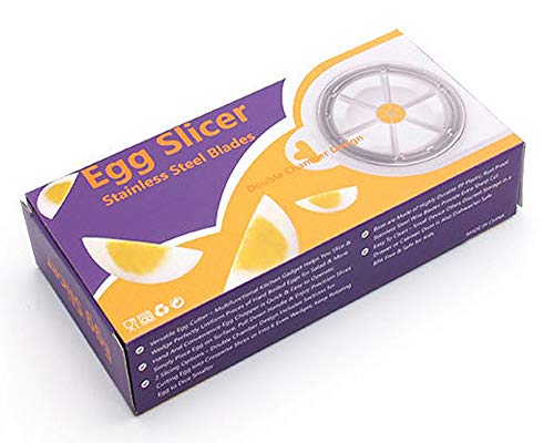 Egg Slicer,Fruits Slicer Cutter Wedger-2 in 1 Stainless Steel Cutting Wires-Durable Use Multi Purpose Slicer-Creative Kitchen Cooking Essential Equipment (Brown) - Thumbnail 6
