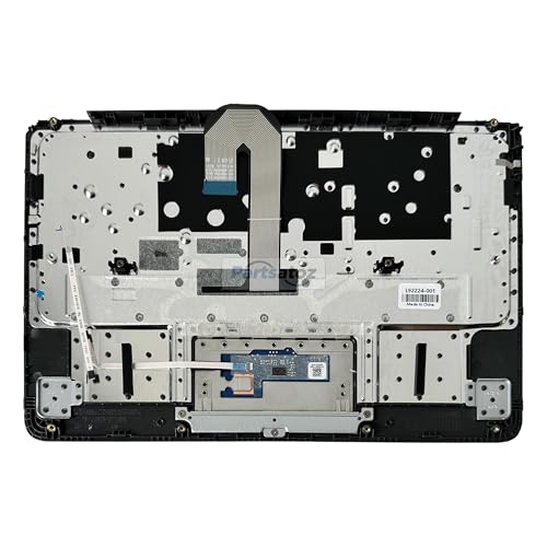 Rinbers Laptop Palmrest Upper Case Top Cover with US English Keyboard Touchpad Assembly Replacement for HP Chromebook 11 11A G6 EE L92224-001 L52192-001
