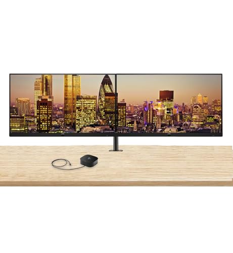Image of HP Series 7 Pro 24-inch 724pn WUXGA (1920 x 1200) LCD Monitor, 2-Pack - Low Blue Light, Daisy Chain, DisplayPort, USB Hub Bundled with Desk Mount Dual Stand & USB-C Multiport G5 Dock