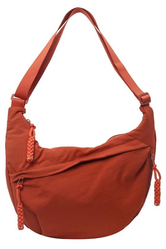 Image of Nylon Crescent Crossbody Bag for Women Shoulder Tote Handbag Casual Sling Bag Dumpling Purse Bag for Outdoor Travel
