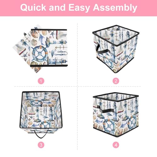 Panier de rangement vêtements pliable grand cube pour éliminer le désordre - 7