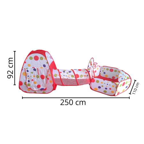 Barraca com Piscina de Bolinha Vermelha (Sem Bolinhas), Importway