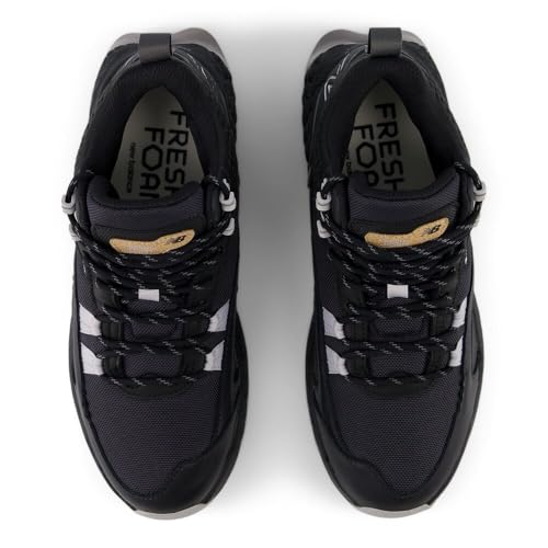 New Balance Women's Fresh Foam X Hierro Mid V1 Trail Running Shoe, Black/Pearl Grey/Phantom, 8