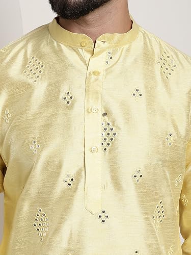 Image of SOJANYA (Since 1958 Men's Silk Blend Designer Long Kurta