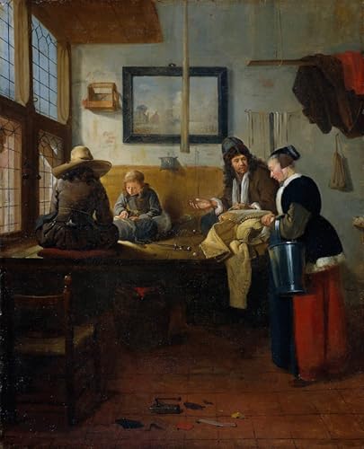 Impressions d'art mural l'atelier du tailleur Brekelenkam posters vintage 60x90cm
