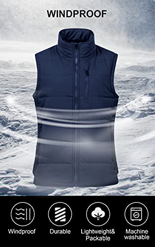 Chrisuno Women's Winter Vests Outerwear Lightweight Quilted Puffer Utility Vest3