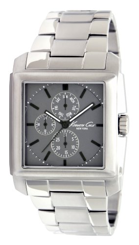 Montre Kenneth Cole KC9066 homme classique en acier argenté et cadran gris