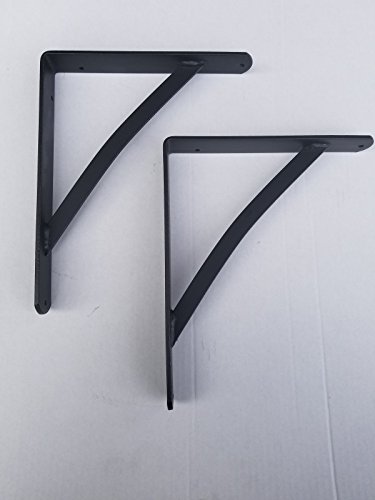 Wrought Iron Large Shelf Brackets Set Of Two - Hand Made By Amish Of Lancaster County Pa #TOP21