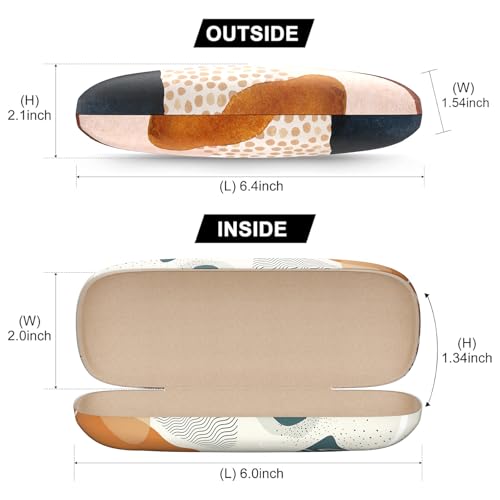 Image of Eyeglasses Case, Hard Shell Protective Case for Glasses, Unisex for Women Men