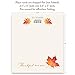 Koko Paper Co Maple Leaf Thankful for You Thanksgiving Table Place Cards | 50 Tent Style Dinner Setting Name Cards | Designed and Made in the U.S.A.