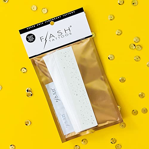 Galactic Face Freckles Set Of 10 Premium Festival Waterproof Temporary Metallic Silver Foil Face Flash Tattoos | Silver Freckles, Silver Star Tattoo, Metallic Tattoo, Face Flash, Face Shimmer, Freckles #TOP4