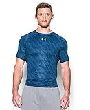 Under Armour Men's HeatGear Armour Printed Short Sleeve Compression Shirt, Squadron (438), Large
