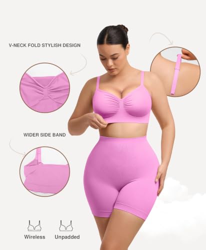 Image of Lover-Beauty Bralettes for Women Wireless Stretch Unlined Everyday Bra