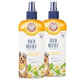 Arm & Hammer for Pets Itch Relief Spray for Dogs with Arm & Hammer Baking Soda, Chamomile and Peppermint Scent | Dog Itch Spray, Free of Sodium Lauryl Sulfate & Parabens, 8 Fl Oz - 2 Pack