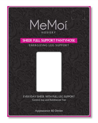 Image of MeMoi Women's Sheer Full Support Nylon Pantyhose