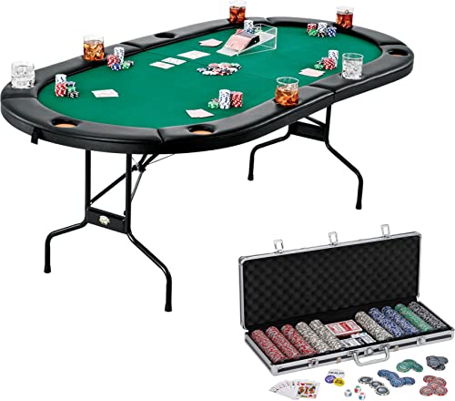 Fat Cat Texas Hold'em Table & Bling Chip Set