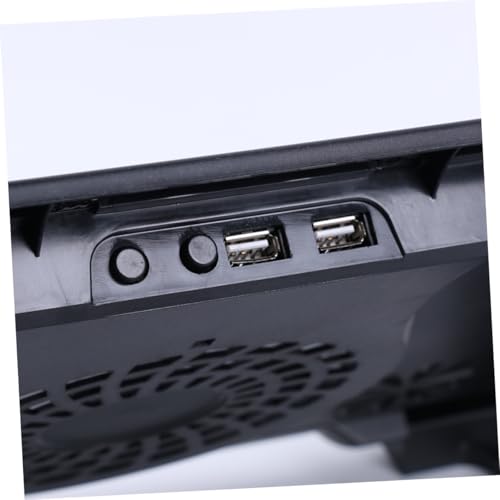 Base para laptop con 5 ventiladores y soporte ajustable miniatura 2