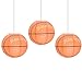 UNIQOOO 6PCS Basketball Paper Lantern Sports Party Supply Decoration Set, Large 12