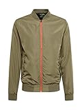 Leichte Bomberjacke JACK & JONES Herren JORPALMA Reversible Bomber Bomberjacke Jacke, Dusty Olive, L