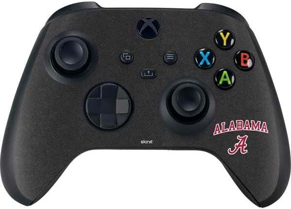 Vista 47 de Skinit Decal Gaming Skin Compatible with Xbox Series X Bundle - Officially Licensed University of Alabama Roll Tide Roll Design