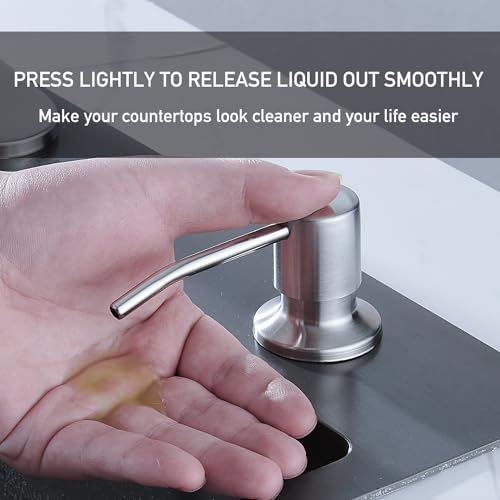 AVSIILE Brushed Nickel Touchless Kitchen Faucets with Pull Down Sprayer & Soap Dispenser, Single Hole & Handle, Pull Out Tap, Waterfall Stainless Steel Sink Faucet for Farmhouse Camper Laundry Rv Bar by AVSIILE - Used condition - Image 6