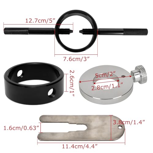 Image of Motorcycle Fork Service Tool Kit - PSLER Fork Spring Compressor, Oil Level and Damper Rod Bleed Tool