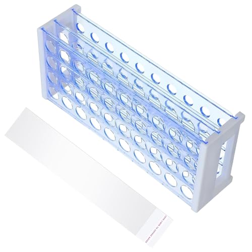jiahesuw Detachable 3Layer Blue Test Tube Rack Easy to Blue 3Layer Test Tube Rack Removable Tube Organizers