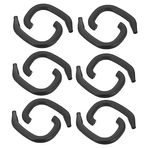 Healeved 6 Pares Corrector De Aurícula Orejas Pendiente Ultra Correctores Oído Infantil Reutilizable Tapones Para Los Oídos De La Construcción Auriculares Cableado Gel De Sílice Black