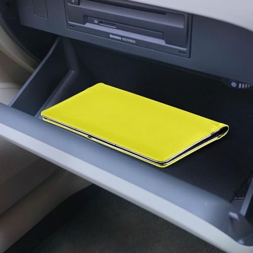 Organizador de Carro Piel Amarillo miniatura 6