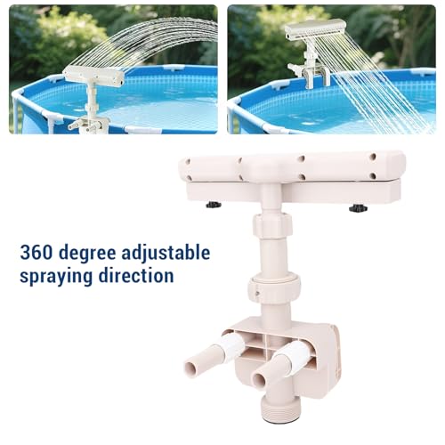 Cascada LED para piscina sobre suelo y spray 360 de decoración exterior 6