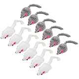 Yctze 12er-Pack Katzenmausspielzeug – Interaktive Pelzige Spielmäuse...